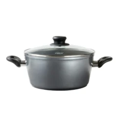 STONELINE Glasdeckel 24 cm | Schwarz