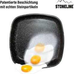 STONELINE Grillpfanne 16 cm | ohne Deckel - Schwarz