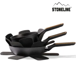 STONELINE Kochgeschirr-Set 11-teilig 18/20/24 Roségold | mit Deckeln