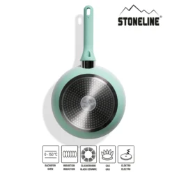 STONELINE Kochgeschirr-Set 11-teilig 18/20/24 Mint | mit Deckeln