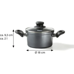 STONELINE Kochtopf 18 cm | mit Deckel