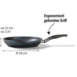 STONELINE Made in Germany Bratpfanne 28 cm | ohne Deckel