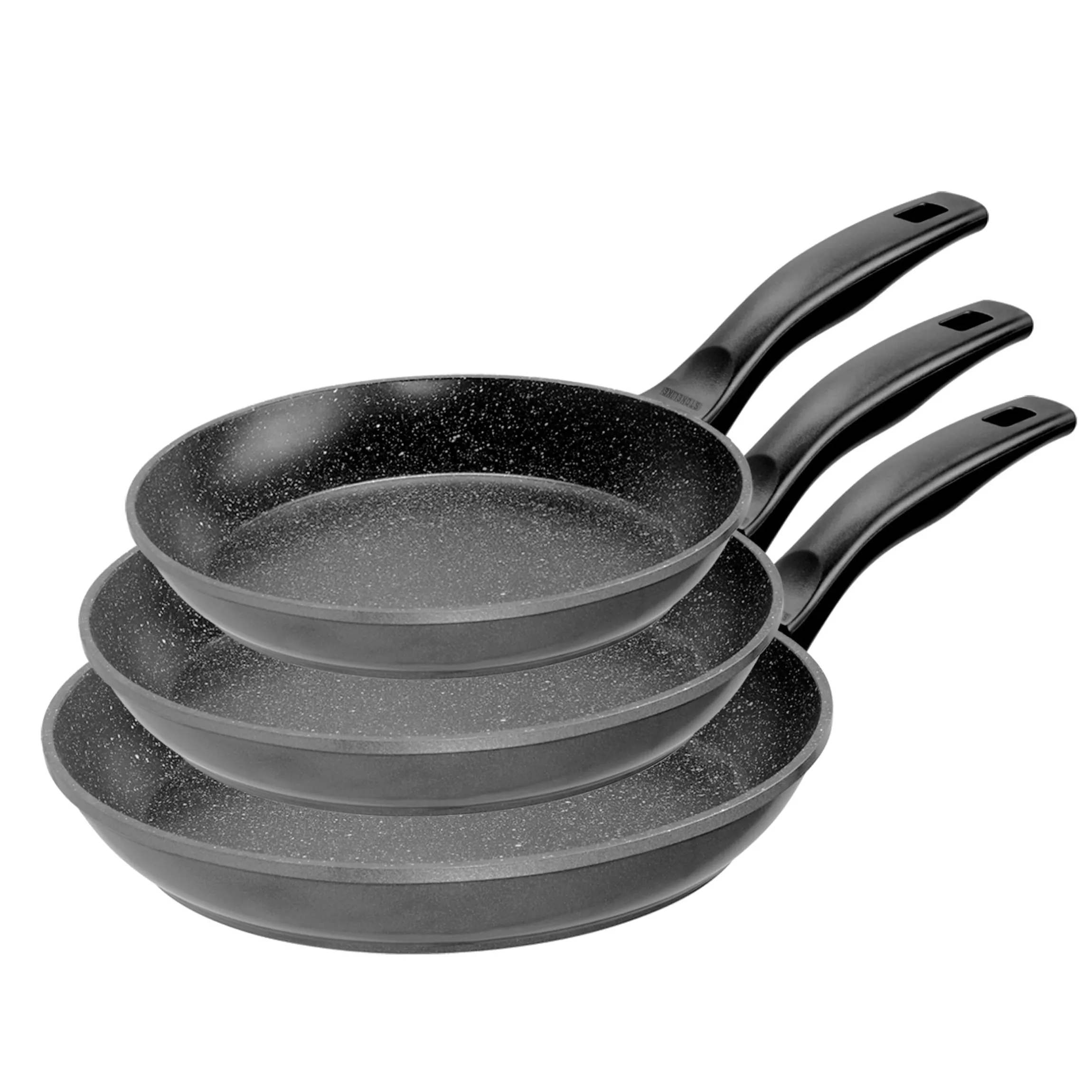 STONELINE Pfannen-Set 3-teilig 20/24/28 cm | ohne Deckel