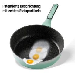 STONELINE Schmorpfanne 28 cm Mint | mit Deckel