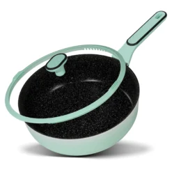 STONELINE Schmorpfanne 28 cm Mint | mit Deckel
