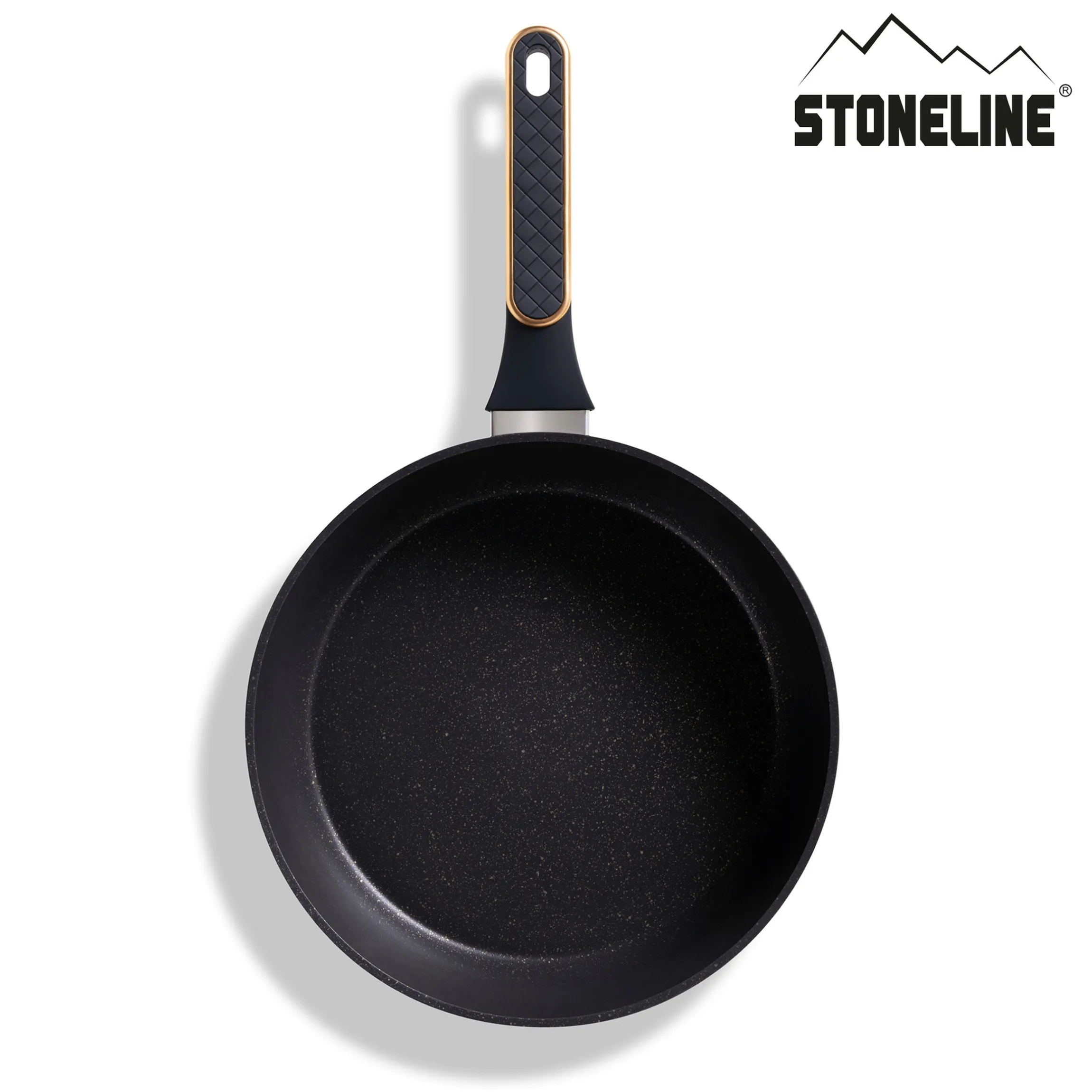 STONELINE Schmorpfanne 28 cm Roségold | mit Deckel