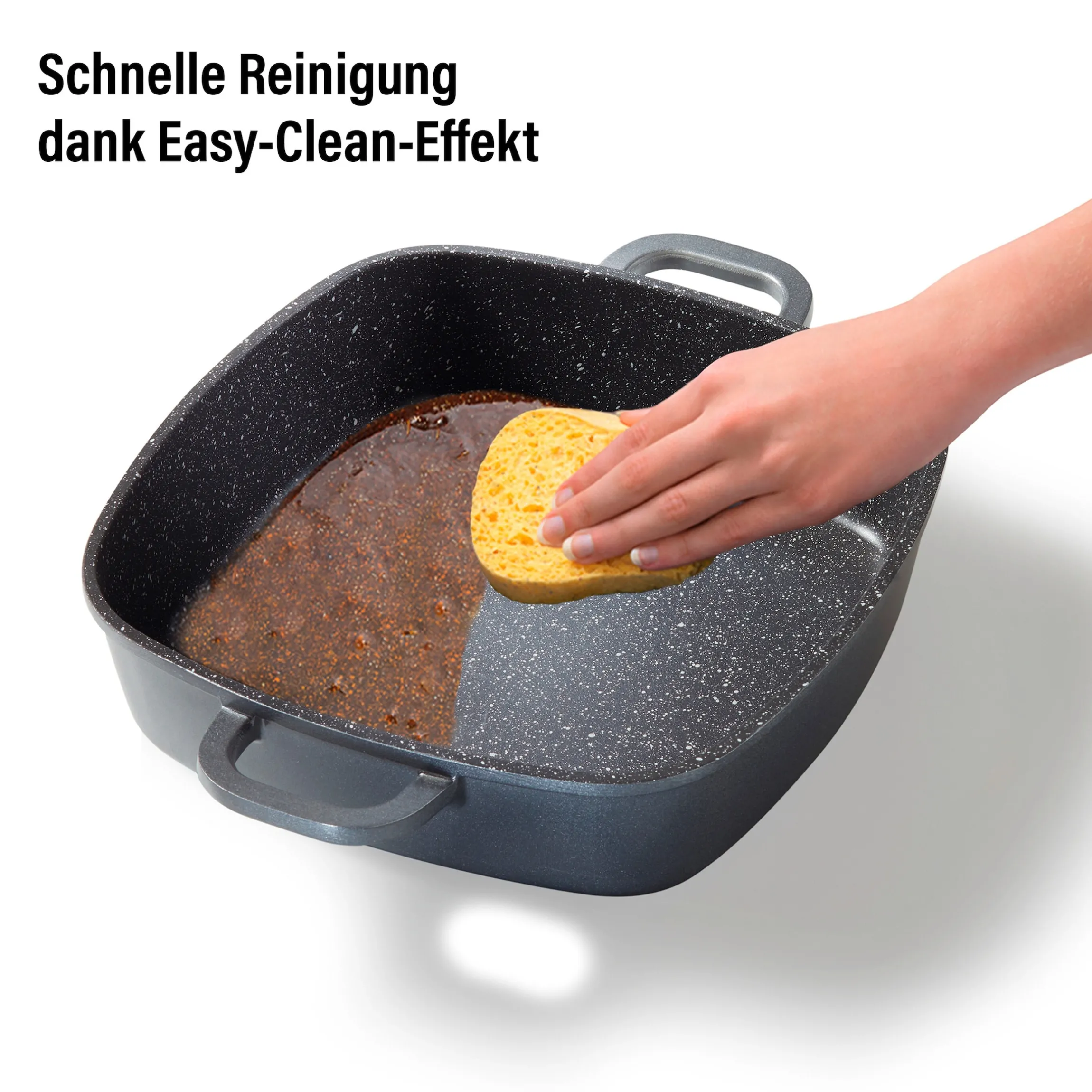STONELINE Servierpfanne Eckig 24 cm | mit Deckel