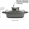 STONELINE Servierpfanne Eckig 20 cm | mit Deckel