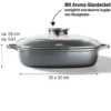 STONELINE Servierpfanne Eckig 32 cm | mit Deckel
