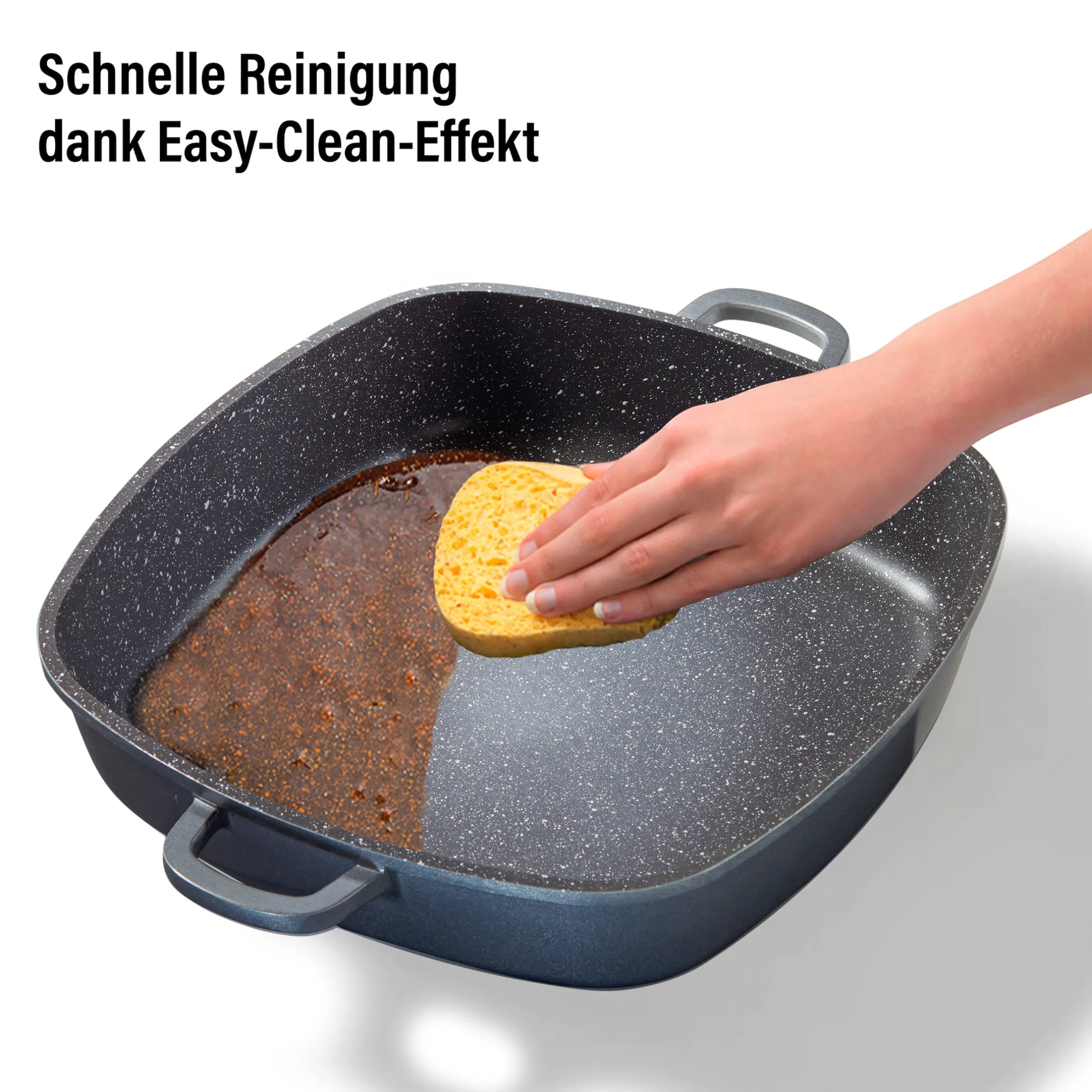 STONELINE Servierpfanne Eckig 32 cm | mit Deckel