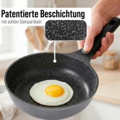 STONELINE SMART Bratpfanne 24 cm | ohne Deckel - Grau