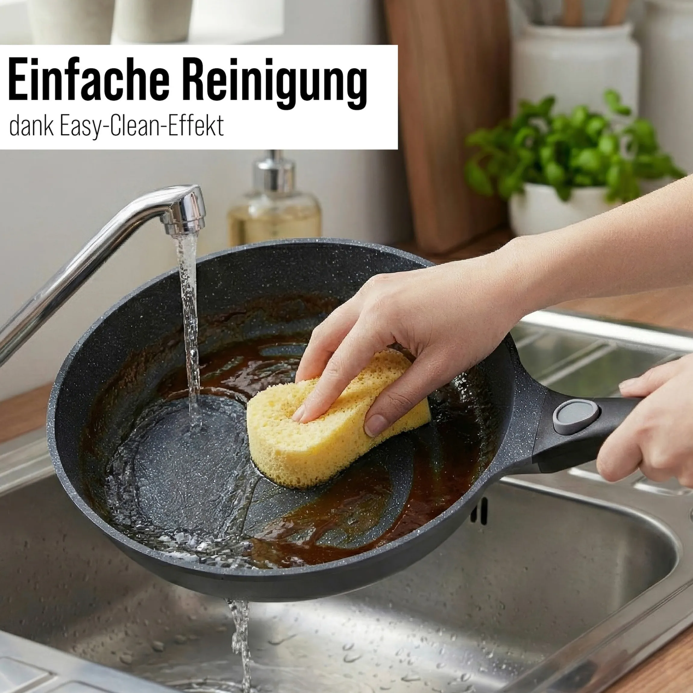 STONELINE SMART Bratpfanne 20 cm | ohne Deckel - Grau