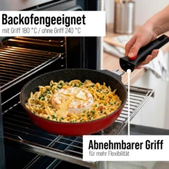 STONELINE SMART Bratpfanne 28 cm | ohne Deckel - Rot