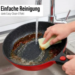 STONELINE SMART Bratpfanne 28 cm | ohne Deckel - Rot