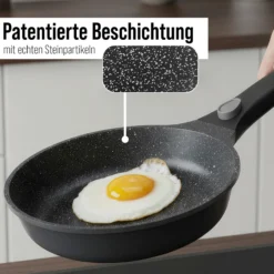 STONELINE SMART Kochgeschirr-Set 8-teilig 18/20/24 | mit Deckeln - Grau