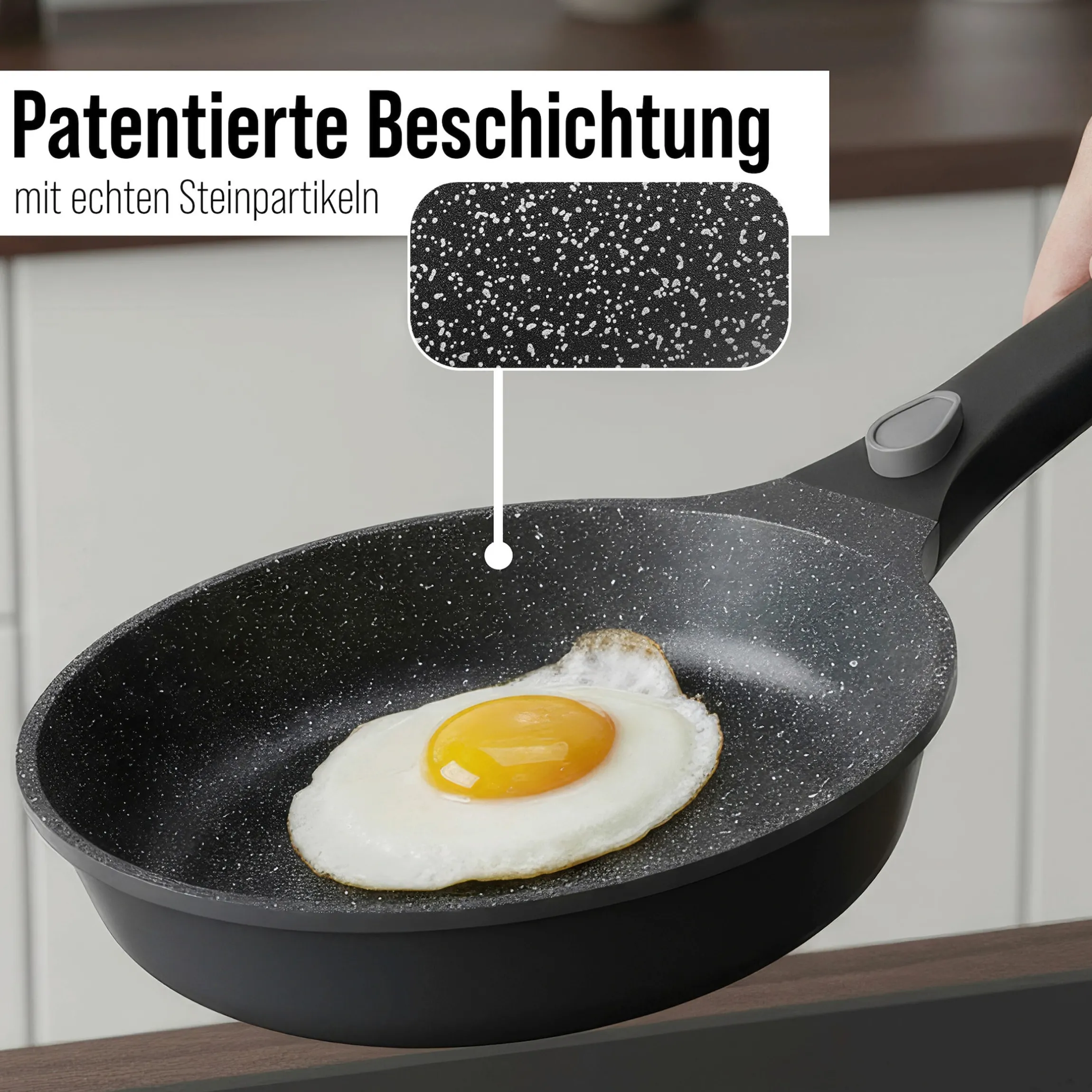 STONELINE SMART Kochgeschirr-Set 8-teilig 18/20/24 | mit Deckeln - Grau