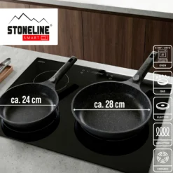 STONELINE SMART Pfannen-Set 2-teilig 24/28 | ohne Deckel - Grau