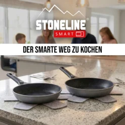 STONELINE SMART Pfannen-Set 2-teilig 24/28 | ohne Deckel - Grau