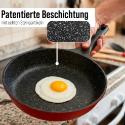 STONELINE SMART Pfannen-Set 6-teilig 20/24/28 | ohne Deckel - Rot