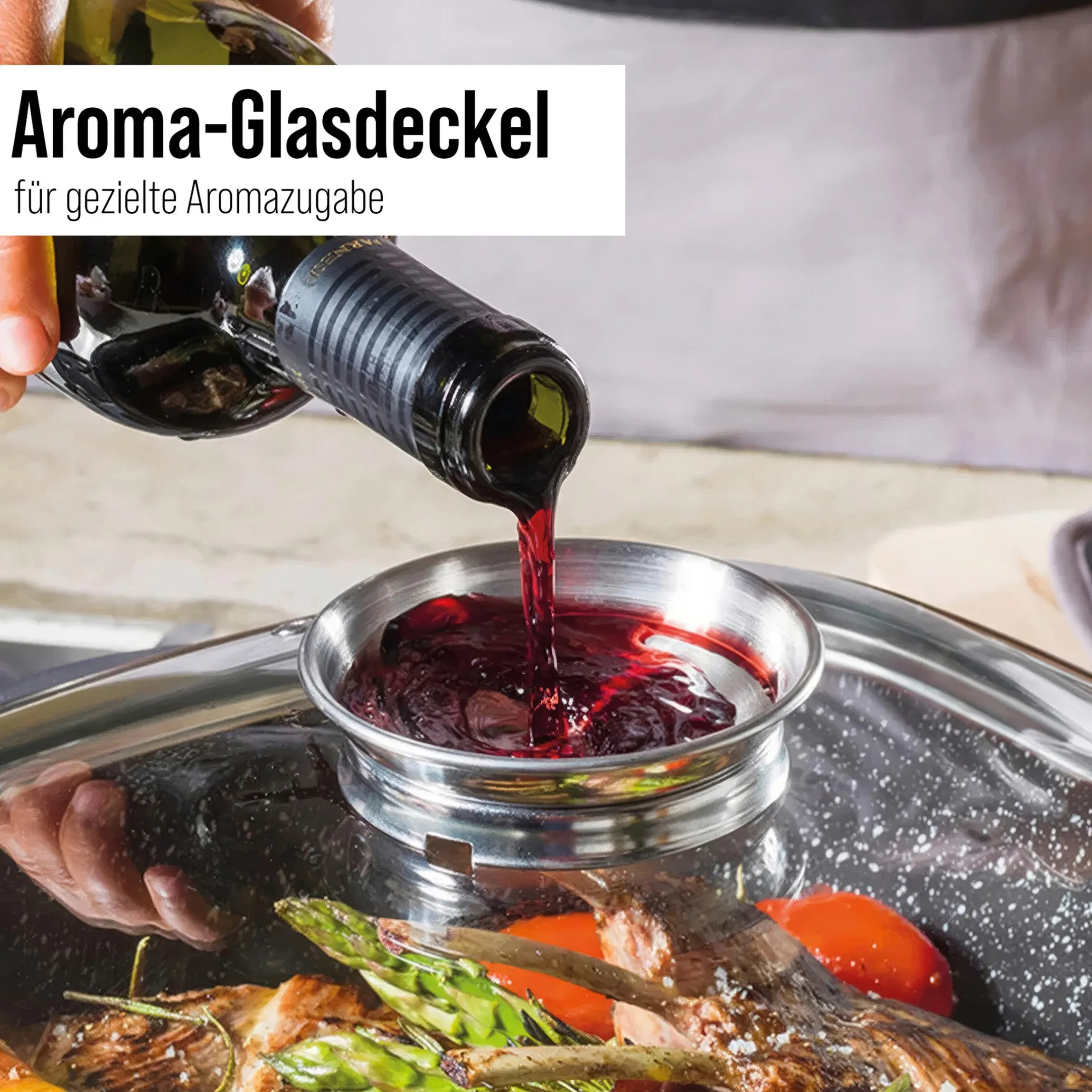 STONELINE SMART Servierpfanne Eckig 24 cm | mit Deckel