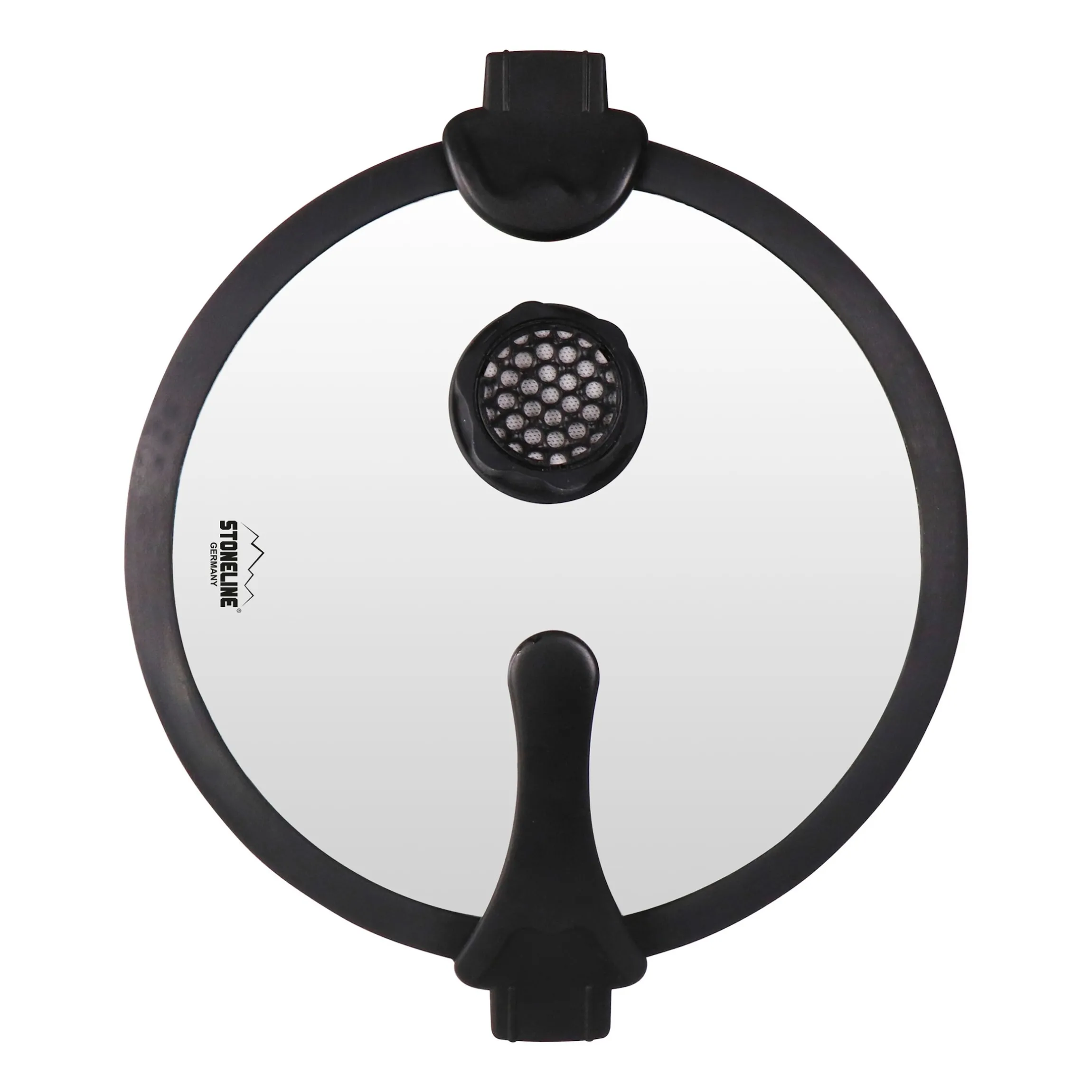 STONELINE SMELL WELL FUTURE Glasdeckel 32 cm mit SMELL WELL Funktion | Schwarz