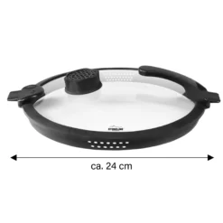 STONELINE SMELL WELL FUTURE Glasdeckel 32 cm mit SMELL WELL Funktion | Schwarz