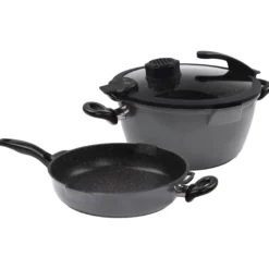 STONELINE SMELL WELL FUTURE Kochgeschirr-Set 4-teilig 24 cm | mit Deckel