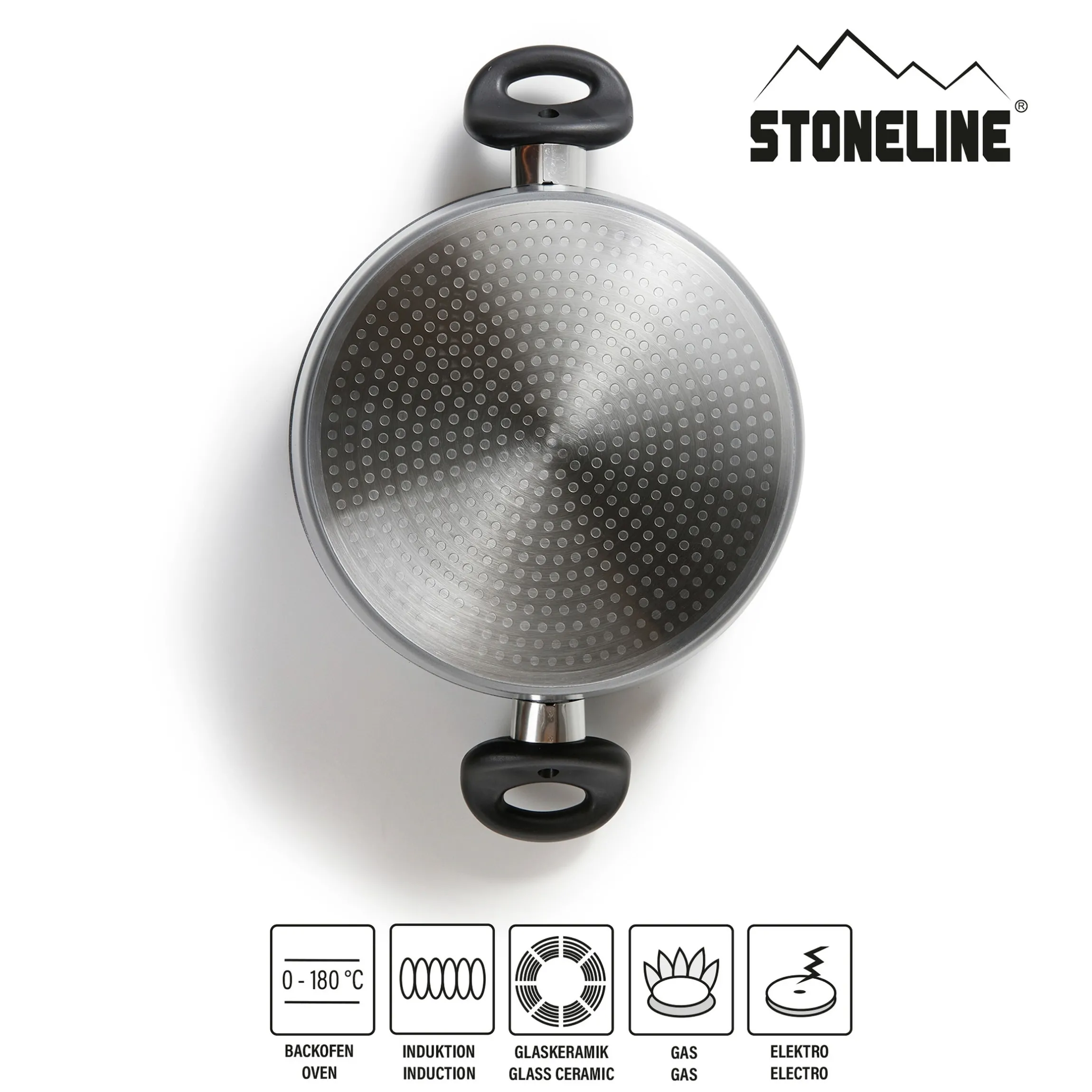 STONELINE Topf-Set 6-teilig 16/20/24 | mit Deckeln