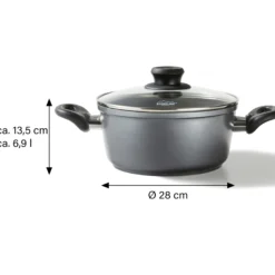 STONELINE XXL Kochtopf 28 cm | mit Deckel