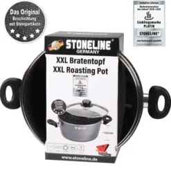 STONELINE XXL Kochtopf 28 cm | mit Deckel