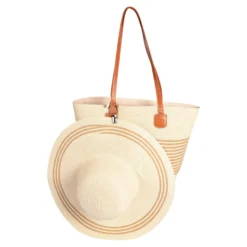 Strandhut-Taschen-Set, 2-teilig