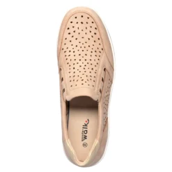Stretch-Halbschuh mit Leder-Decksohle „Stefanie“ beige