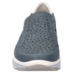 Stretch-Halbschuh mit Leder-Decksohle „Stefanie“ blau