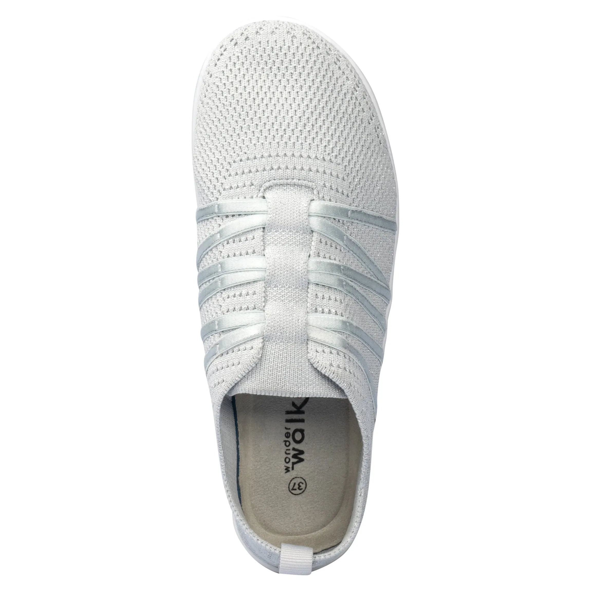 Stretch-Sneaker "Barfuß" silbergrau