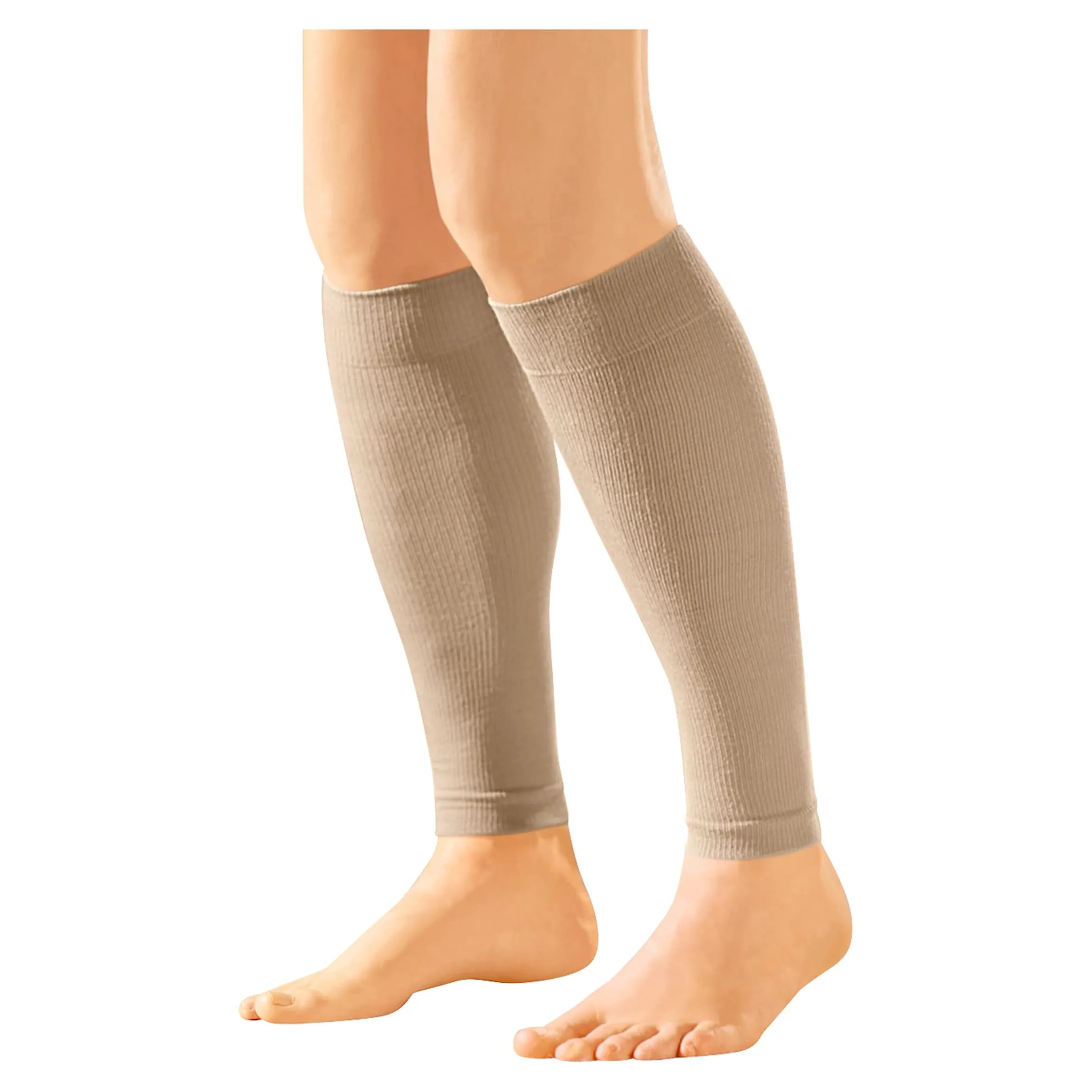 Stützstulpen, 2 Paar beige