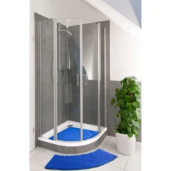Super-Soft-Badematte „halbrund“ königsblau