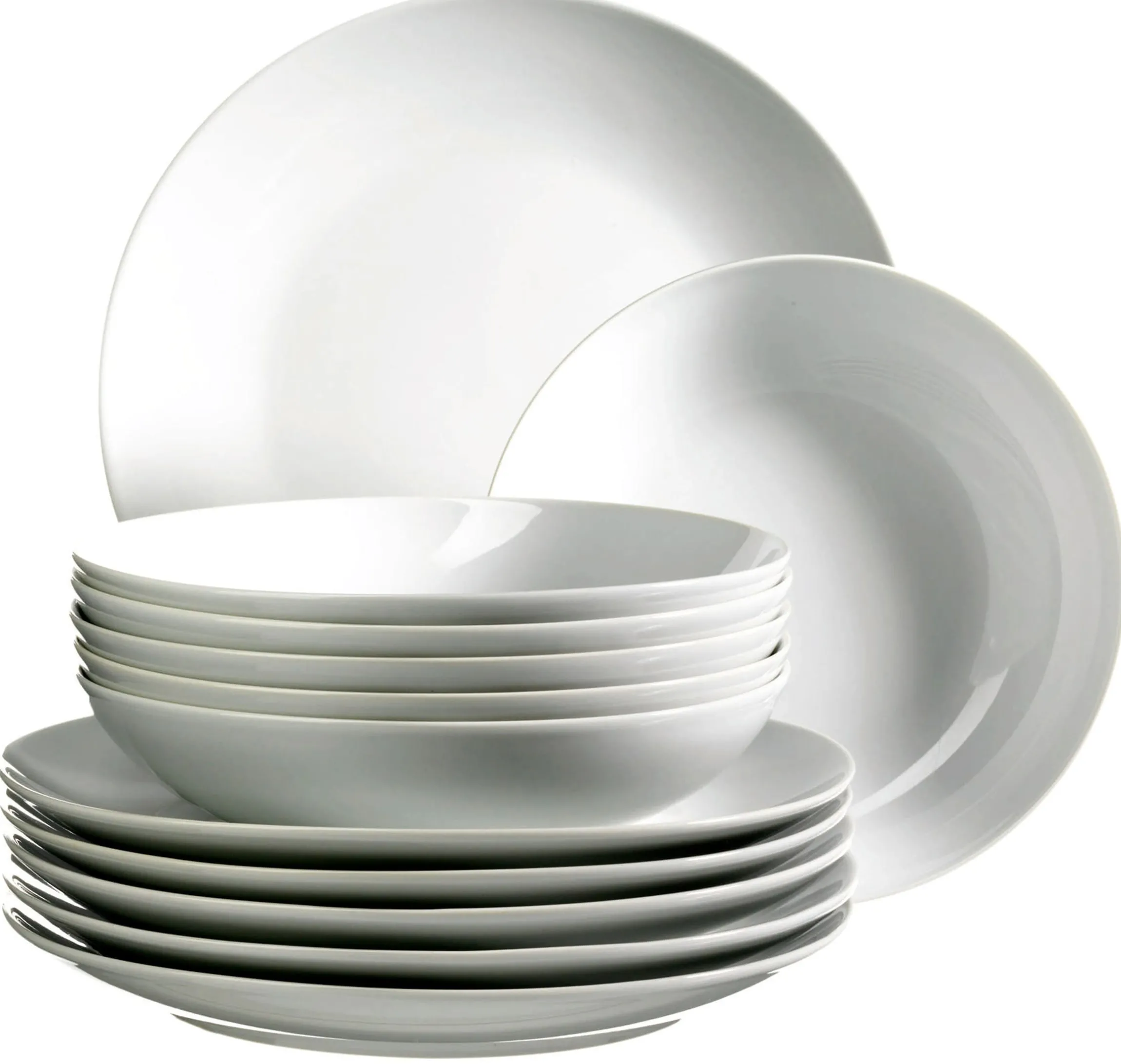 Tafelservice, Porzellan BARCA 6 x Speiseteller, 6 x Suppenteller