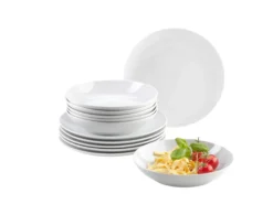 Tafelservice, Porzellan BARCA 6 x Speiseteller, 6 x Suppenteller
