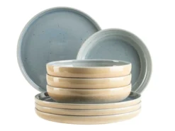 Tafelservice, Steinzeug Candy Blau