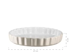 Tarteform 27 cm, Keramik KITCHEN TIME Grau