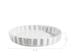 Tarteform 27 cm, Keramik KITCHEN TIME Weiß