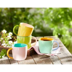 Tassen-Set „Sommer“, 4 Stück je 300 ml