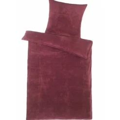 Teddy-Flausch Bettwäsche, 2-teilig, 135x200 cm rot