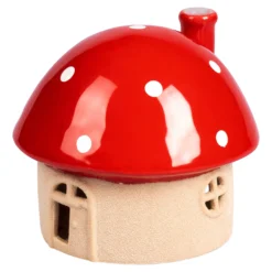 Teelicht-Haus „Pilz“ mittel (ØxH): 14,5x12,8 cm