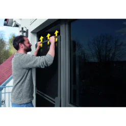 Teleskop-Insektenschutzgitter-Schwingtür