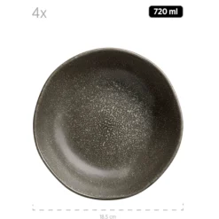 Tellerset, Keramik Marlena 6 x Speiseteller, 6 x Suppenteller