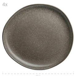 Tellerset, Keramik Marlena 6 x Speiseteller, 6 x Suppenteller