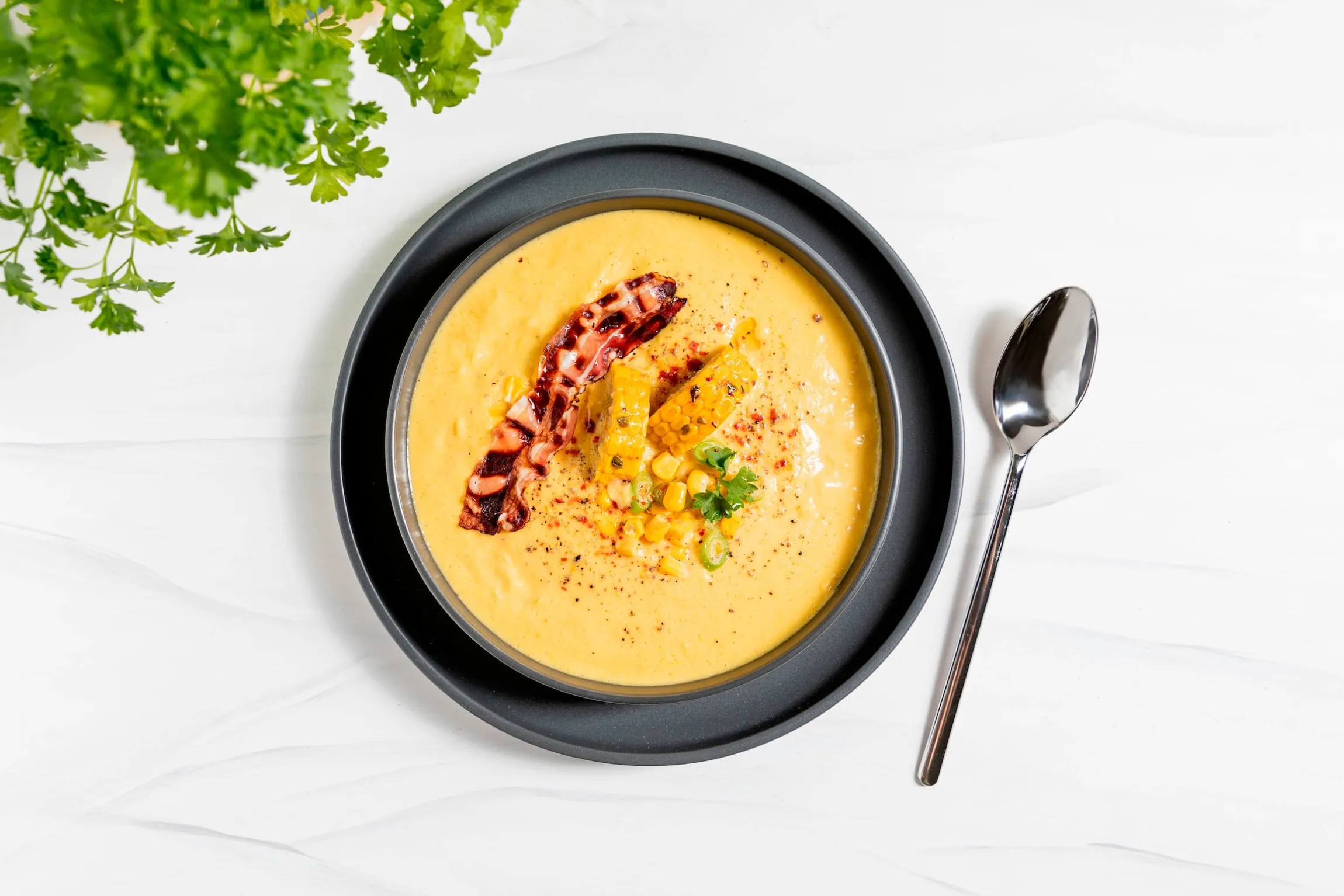 Tellerset, Porzellan Vada Weiß