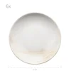 Teller-Set, Steinzeug Ossia 6 x Suppenteller, 6 x Speiseteller, 6 x Dessertteller