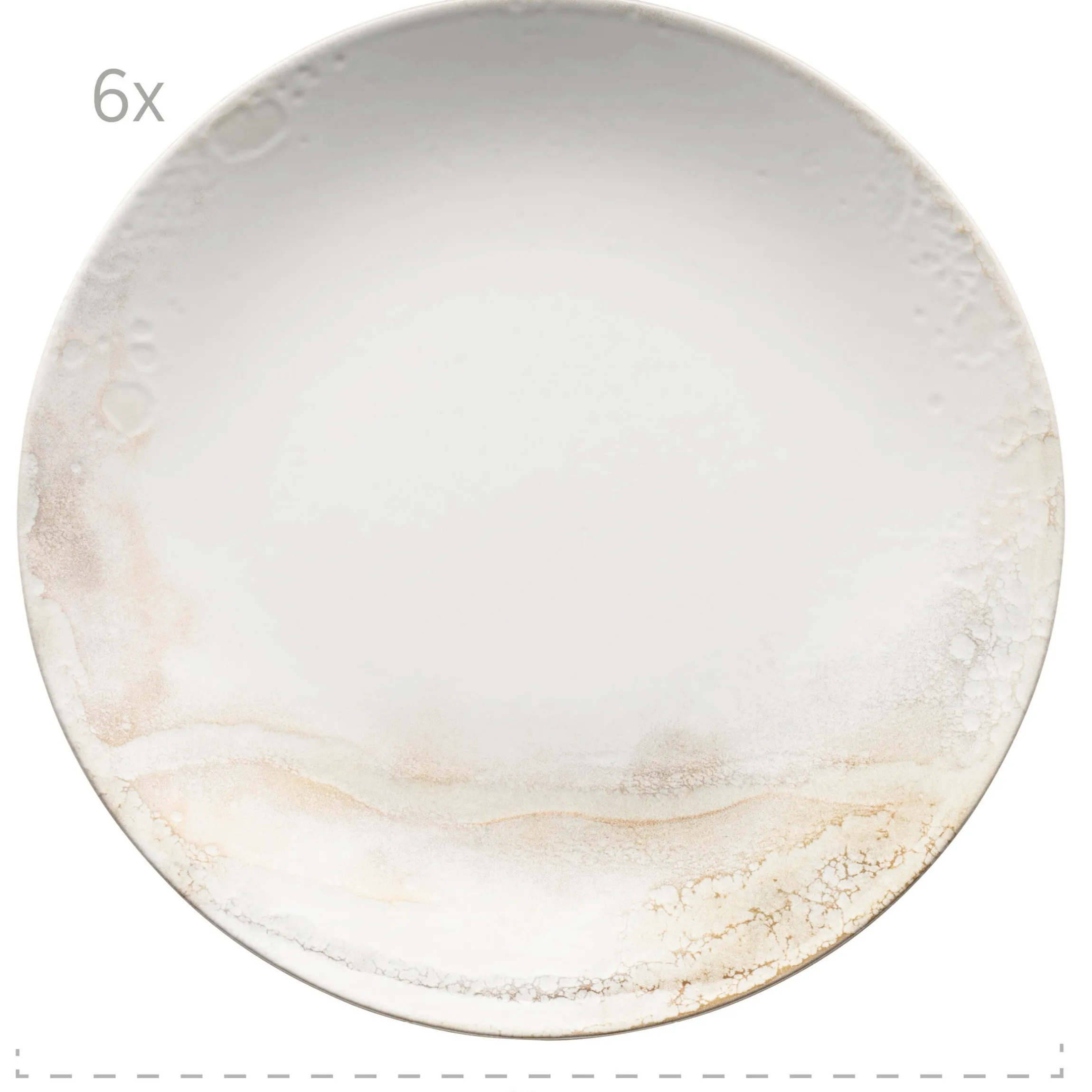 Teller-Set, Steinzeug Ossia 6 x Suppenteller, 6 x Speiseteller, 6 x Dessertteller